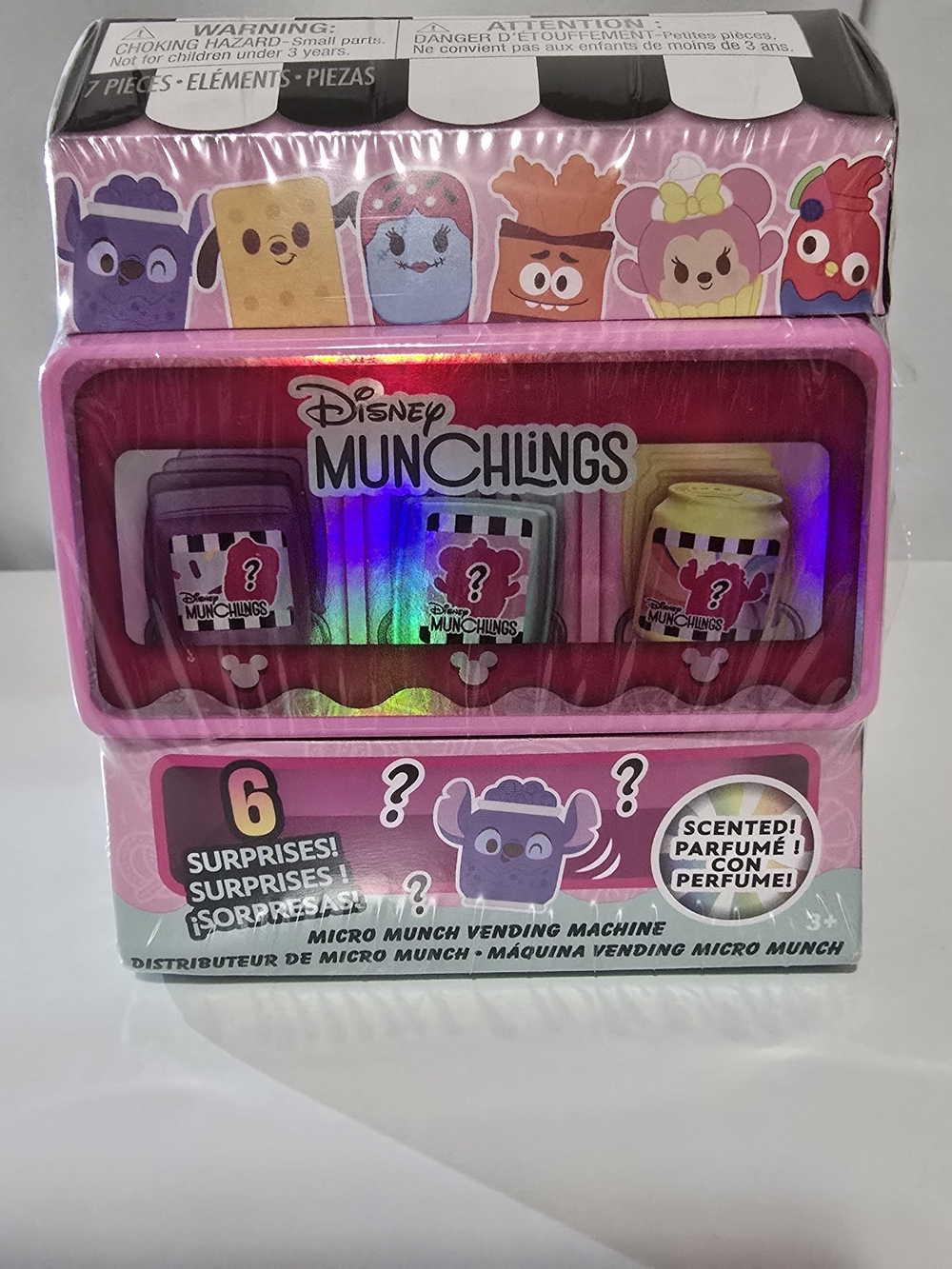 Disney Munchlings Micro Munch Vending Machine - Pink Scented Kids Toy